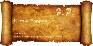 Hurta Poppea névjegykártya